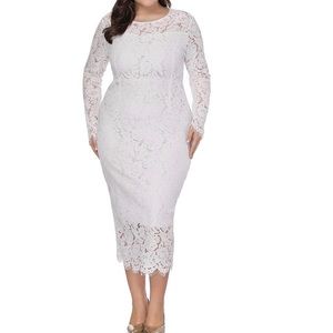 White lace dress